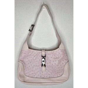 Authentic Max Nugus Haute Couture Pink Leather Purse Shoulder Handbag